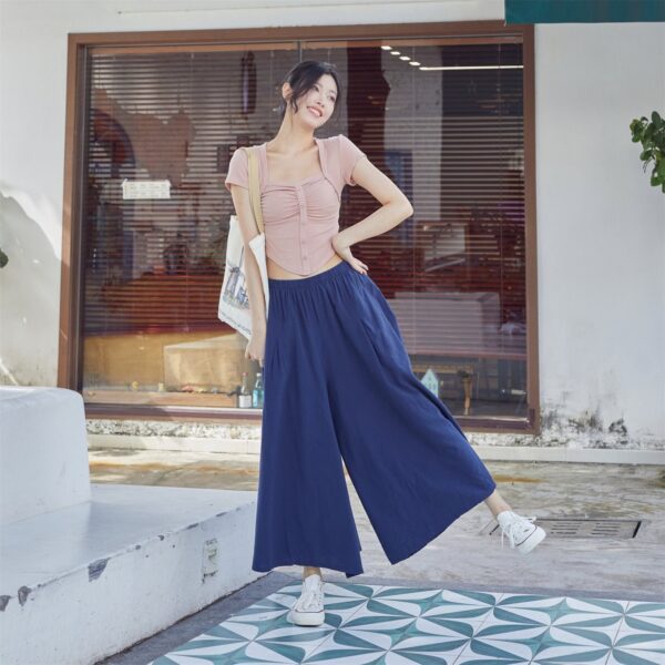 Wide Leg Pants Slow Living Essential for Minimal Looks F670